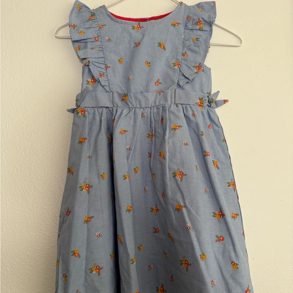 Penelope Mack Blue Dress with Floral Accents